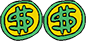 two dollar signs