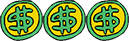 three dollar signs